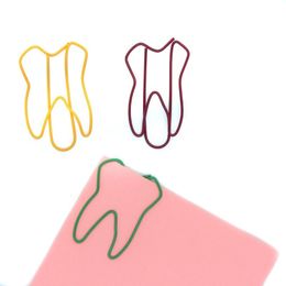 Clamp 50100pcsset Tooth Paper Clips Notebook Memo Pad Filing Bookmark binder Paperclips Student Office Binding Supplies Stationar 221130