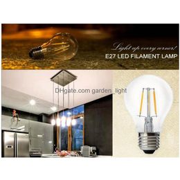 Led Bulbs G80 Filament Bb High Brightness 50000Hrs Lifetime E27 E14 B22 6W For Indoor Decoration Drop Delivery Lights Light Dh75I
