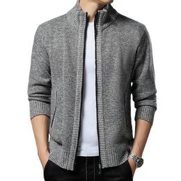 Mens Sweaters Men Jackets Cardigans Winter Sweatercoats Cardigan Male Standup Collar Casual Slim Fit Size 4XL 221130