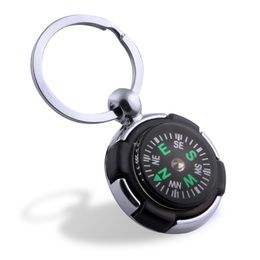 Personalized Compass Keychains Mens Metal Keychain Pendant Outdoor Tools Keyring Key Chain