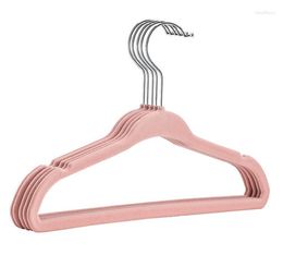 Hangers 100pcs/lot 28cm Child Hanger Flock Printing Magic Slip-resistant Baby Clothes Rack Seamless SN1534