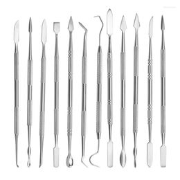 Professional Hand Tool Sets 12x Wax Carving Tools Stainless Steel Clay Sculpting Pottery Picks