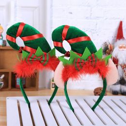 Decorazioni natalizie 5 pezzi / lotto Fasce da clown con orecchie Decora la testa Fasce per capelli per ragazze per bambini Forniture per feste per la festa dicembre 221130