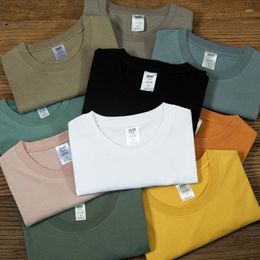 Men's T Shirts 15-Color 250g Explosion Models T-shirt Khaki Wind Heavy Big Yards Short Sleeve