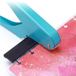 Clamp Yiwi Mushroom Hole Ttype Punchers Offices School Supplies DIY Paper Cutter Loose Leaf Scrapbooking Binding Punch 221130