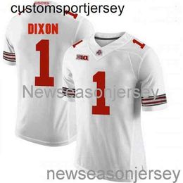 Stitched Johnnie Dixon Ohio State Buckeyes White NCAA Football Jersey Custom any name number XS-5XL 6XL