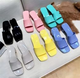 Designers G Marca donna pantofola designer lady Sandali estate gelatina scivolo pantofole tacco alto scarpe casual di lusso Scarpa da spiaggia in pelle da donna con alfabeto
