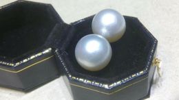 Dangle Earrings Gorgeous Huge 11-12mm South Sea Round White Pearl Earring