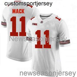 Stitched 2020 Austin Mack Ohio State Buckeyes White NCAA Football Jersey Custom any name number XS-5XL 6XL