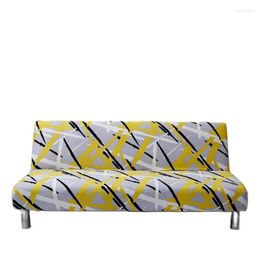 Chair Covers Modern Fabric Printing Sofa-bed Cover Without Armrest Slip-proof