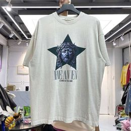 Men's T-Shirts New Washed Heavy Fabric T-shirt Men Women High Quality Cotton Vintage Tee Oversized T Shirts T221130