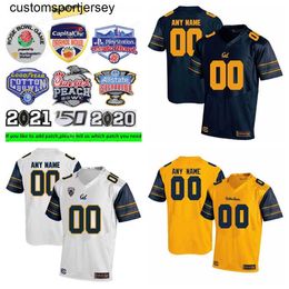 Custom College California Golden Football Jerseys Bryce Treggs DeSean Jackson Marvin Jones Jr. Aaron Rodgers Marshawn Lynch Kekoa