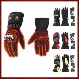 ST614 Heated Motorcycle Gloves Winter Warm Moto Heated Gloves Men Women Waterproof Snowmobile Electric Heating Thermal Touch Screen