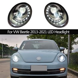 Car Headlights Assembly For VW Beetle 2013-2021 LED Headlight DRL Daytime Running Light Dynamic Streamer Turn Signal Head Lamp Automobiles Accessories