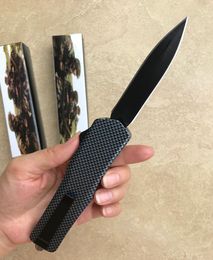 Modelli di fibre di carbonio intera coltello automatico 4 tipi di stili gambo leggero robusti lama nera nera pieghevole tattico k2864525