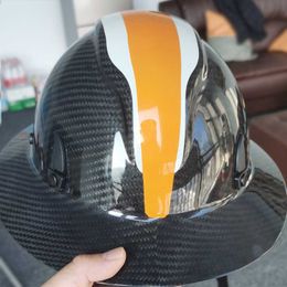 Head Protection DARLINGWELL DL-C919F Carbon Fibre Full Brim Hard Hat Safety Helmet With Goggles Visor Industrial Work Construction ANSI Z89.1