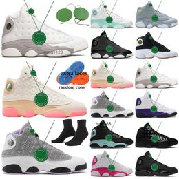 2023 Basketball Shoes Sneakers Cool Grey French Blue Flint Red Solar Green Pink Court Purple Cap University Gold Mens Womens Jordens 13 Jumpman JORDON