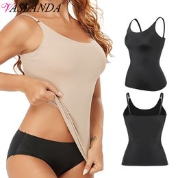 Womens Shapers Women Tummy Control Shapewear Smooth Body Shaping Camisole Tank Tops Slimming Underwear Seamless Compression Shaper Vest 221130