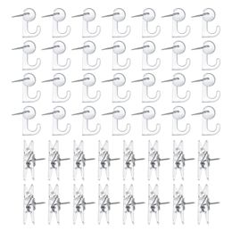 Other Office School Supplies Push Pin Hook Clear Thumb Tack s With Clips Paper Marking Clip s For Cork Board Map Po dgvc 221130