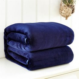 Blankets 50x70cm Portable Solid Air Sofa Bedding Throws Flannel Blanket Winter Warm Super Soft Bedsheet for Children Kids Home Textile 221130