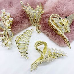 Metal Simple Irregular Clamps Hairpins Korean Hair Claws Barrettes Women Hair Accessories Ponytail Hair Clips Headwear