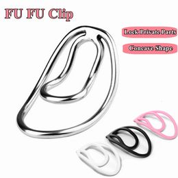 Cockrings Panty Chastity With The Fufu Clip For Sissy Male Mimic Female Pussy Device Light Plastic Trainingsclip Cock Cage Sextoy 221130