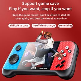 Portable Game Players X60 Dual-Controller 4849 Games 3.5-inch Classic Retro GBA PSP Arcade Handheld