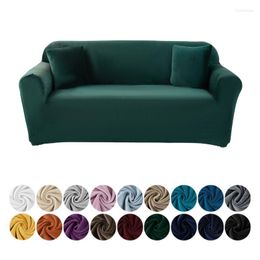 Chair Covers Luxury Velvet Sofa Cover Elastic Couch Universal Slipcover Stretch Modern Funda Lounge Armchair For Living Room Party Home