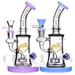 7.5 inches hookahs Heady Glass Bongs with Mouthpiece Mini Water Pipes Showerhead Perc Percolaters Pyramid Design Oil Dab Rigs With 14mm Bowl