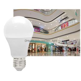 Led Bulbs Led Bb Light E27 85265V 3W 5W 7W 9W 12W 15W 18W Lampada Spotlight Table Lamp Chandeliers Cold/Warm White Drop Delivery Lig Dhk8E