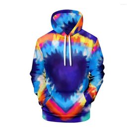 Men's Hoodies 2022 3D Print Creative Tie Dye Men/women Cartoon Hoodie Personality Casual Children Fashion Pullover Clothes