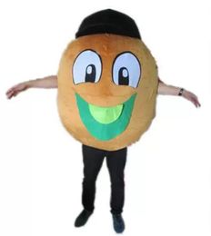 Factory sale hot Good vision and good Ventilation a kiwi fruit mascot costume with big mouth for adult to wear