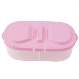 Storage Bottles Fresh Fruit Double Cell Clamshell Crisper Plastic Kitchen Container Sauce Food Box 2022