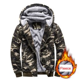 Mens Jackets Autumn and Winter Outdoor Warm Fleece Casual Hooded Fashion Parka Thick Cotton Classic 5Xl 221129