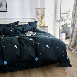 Bedding sets 3 4PC Set Duvet Cover Quilt Cover Bedclothes Bed Sheet Single Double Queen King Size For Four Seasons With Pillowcases l221129