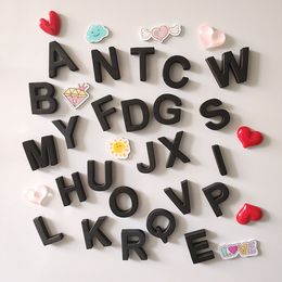 Christmas Decorations 169Pcs Magnetic Creative Letter Stickers Simple Refrigerator Magnets Black and White Letters 221129