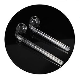 5.51 Inch Curved Glass Oil burners Glass Bong Water Pipes with different Coloured balancer for smoking