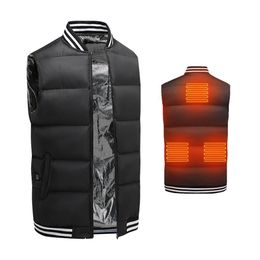 Men's Vests Heated Vest 3 Gears Waterproof Waistcoat USB Energysaving Heating Jacket Men Winter Clothes Heated Vest Sleeveless Waistcoat 221130