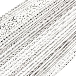 5 Meters/Lot Never Fade Stainless Steel Multi Styles Necklace Chains For DIY Jewellery Making Findings Accessories Handmade