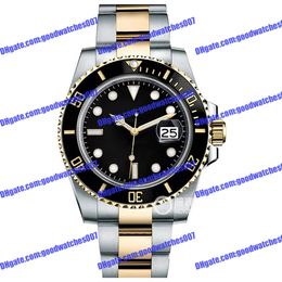 Luxurious men's watch 2813 sports automatic mechanical watch 116613 40mm black dial ceramic bezel gold stainless steel strap wristwatch 116619 126613 watches