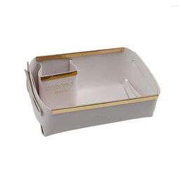 Storage Boxes Fashion Solid Colour Desktop Box Space-saving Household Dorm Tabletop Jewellery Earrings Necklace Organiser Keep Clean