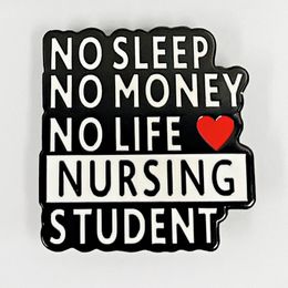 Студент -медсестра для студентов -брошь металлические аксессуары забавные подарки для студентов сестринского дела без сон. Жизнь