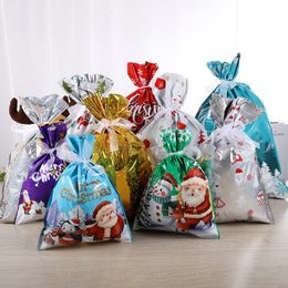 Christmas Decorations 10pcs/pack Plastic Bag Natal Navidad Decoration Gift Large Candy Year 221130