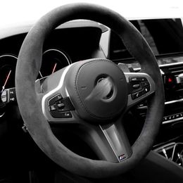 Steering Wheel Covers Car Cover Braid Non-Slip Suede Leather For M Sport G30 G31 G32 G20 G21 G14 X3 G15 G16 G01 X4 G02 X5 G05