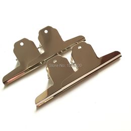 Advertising display equipment 4pcslot 145mm Power metal Grip Clips silver Bulldog clip Stainless steel ticket clip stationery office tool 221130