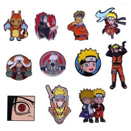 Brooches Japanese Ninja Manga Enamel Pin Cool Anime Fans Gift