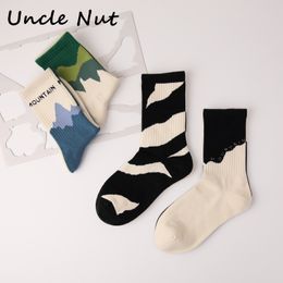 Socks Hosiery Japanese Korean Style Harajuku Women Combed Cotton Boneless Crew AB Men Street Fashion Trend Sports Couple 221130