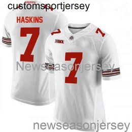 Stitched 2020 Dwayne Haskins Ohio State Buckeyes White NCAA Football Jersey Custom any name number XS-5XL 6XL