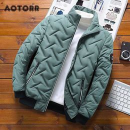 Mens Vests Bomber Jacket Casual Autumn Winter Thicken Fashion Clothing 5XL Streetwear Cotton Padded Slim Fit Coat 221130