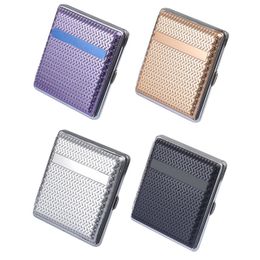 Colourful Plastic Cigarette Case Dry Herb Tobacco Holder Storage Box Cover Portable Metal Clip Smoking Stash Container Boxs Protective Shell DHL